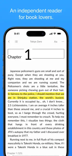 Screenshot 1 of Yomu EBook Reader