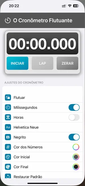 Cronometro Flutuante screenshot 3