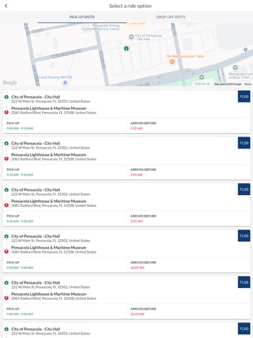 Flex Transit iPad screenshot