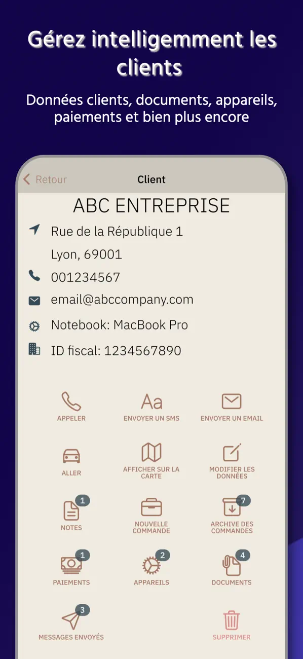 Screenshot #3 pour À votre service - CRM facile