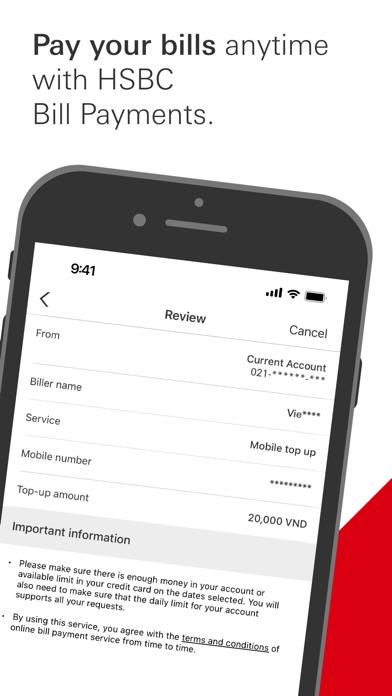 HSBC Vietnam Screenshot