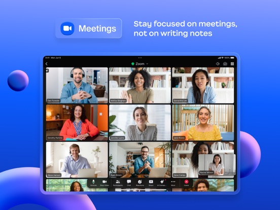 Zoom Workplace iPad app afbeelding 5