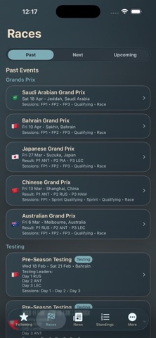 The Pitwall iPhone screenshot