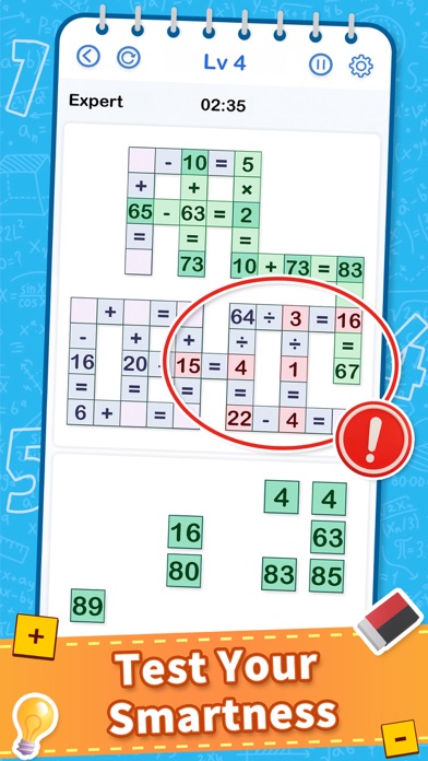 Cross Math - Math Game Screenshot