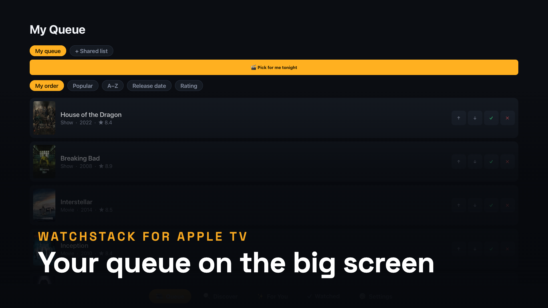 WatchStack: TV & Movie Queue screenshot 12