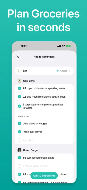 Ambre: レシピ管理＆料理本 screenshot 6 of 8