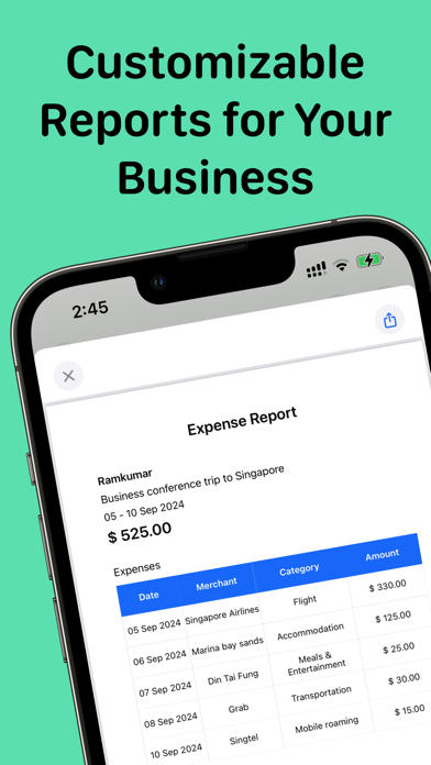 Expense Report - Scan Receipts screenshot 3