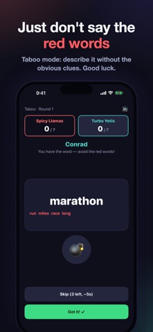 PhonePhrase: Party Word Game iPhone screenshot