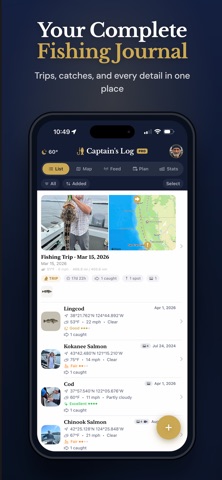 Captains Log: Fish Spots + GPS Screenshot 1 of 7
