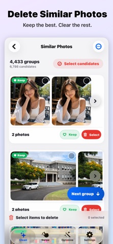 PhotoMob: Photo Cleaner iPhone screenshot