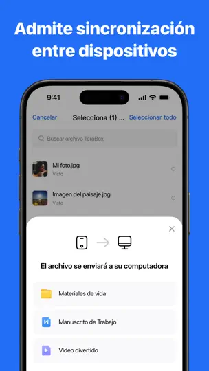 Captura de pantalla de TeraBox: 1TB En La Nube E IA en iPhone 6
