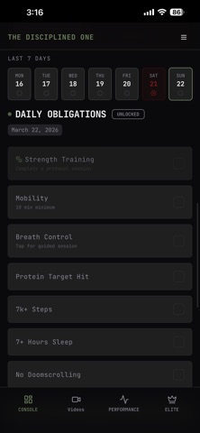 The Disciplined One screenshot