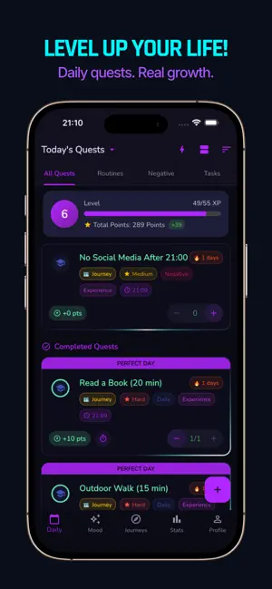 Habit Score Tracker : Level Up screenshot 1