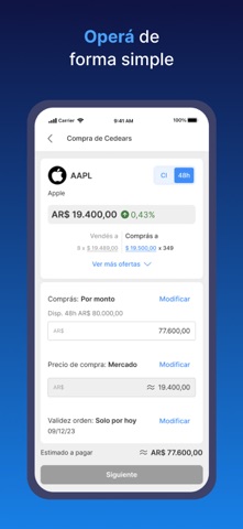 Portfolio Personal Inversiones iPhone screenshot