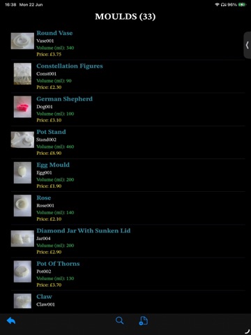Epoxy Resin Database iPad screenshot