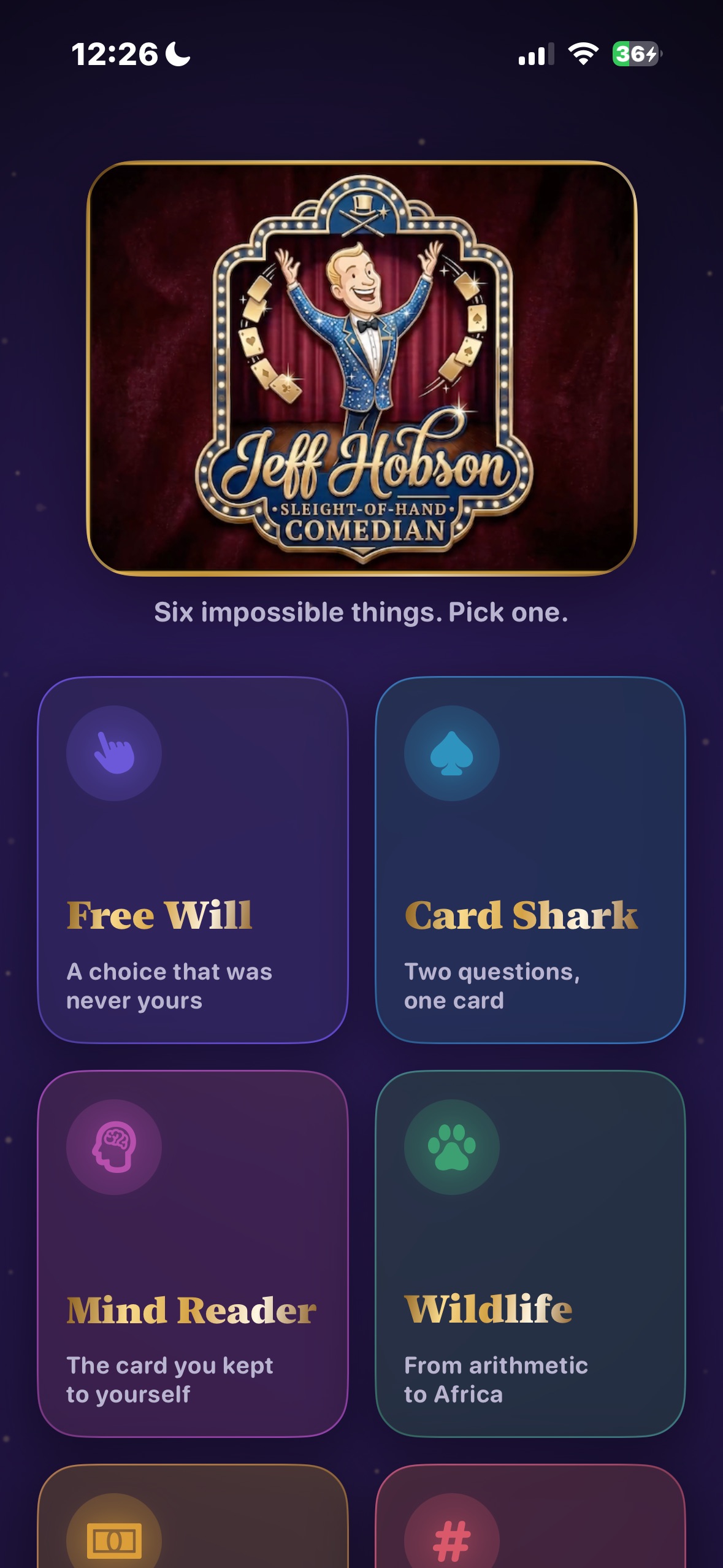 Screenshot 4 of Hobson Magic App