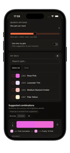 Lighting Gel Combiner screenshot 4