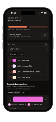 Lighting Gel Combiner Screenshot 4 of 5