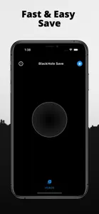 BlackHole Save screenshot #1 for iPhone