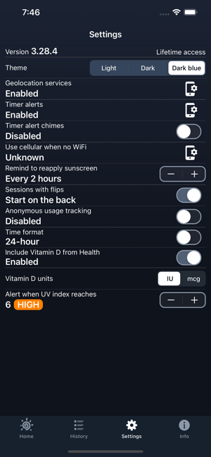 ‎Sola: Sun UV & Vitamin D Timer Screenshot