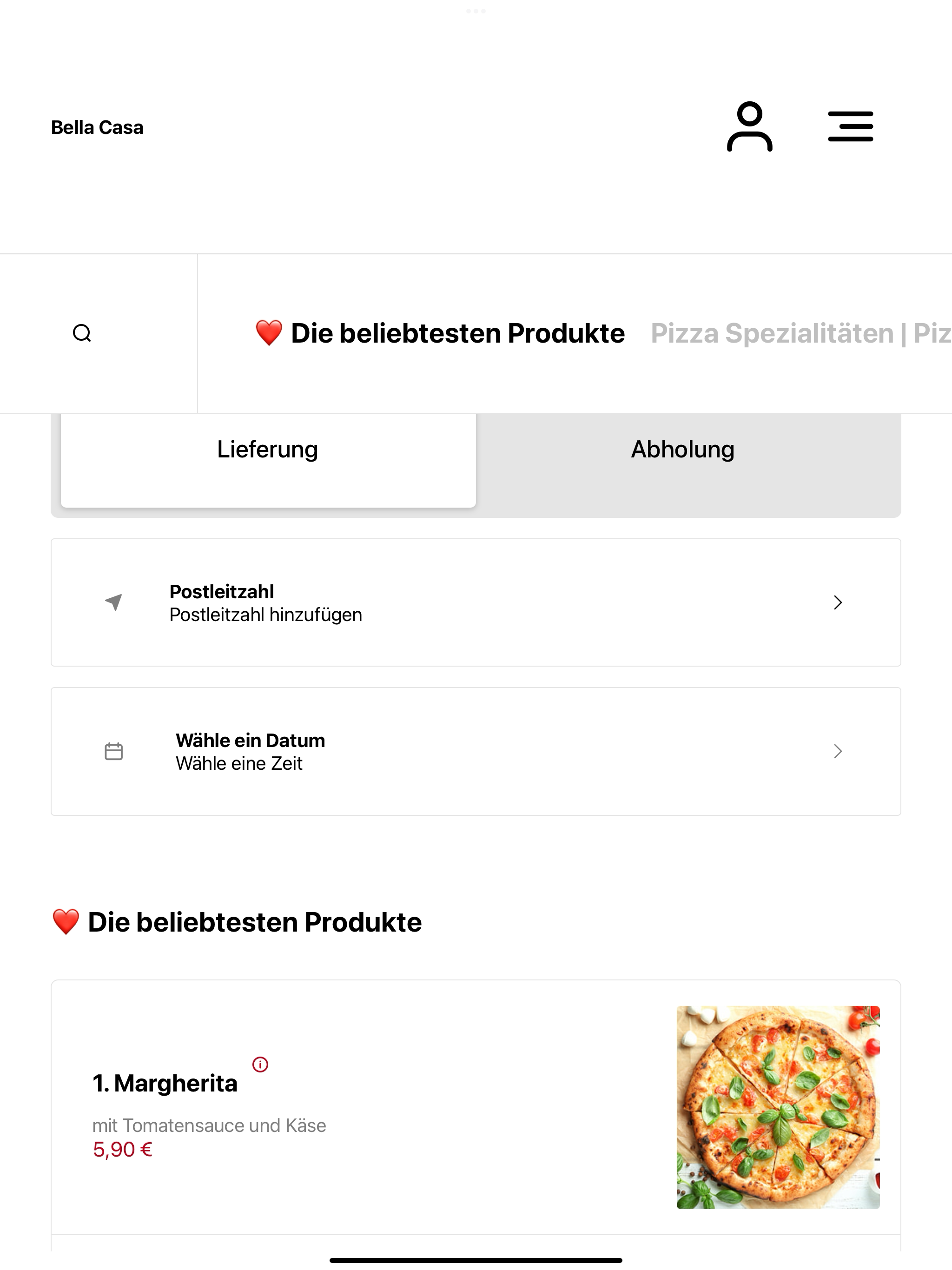 Bella Casa Pizza Datteln screenshot 7