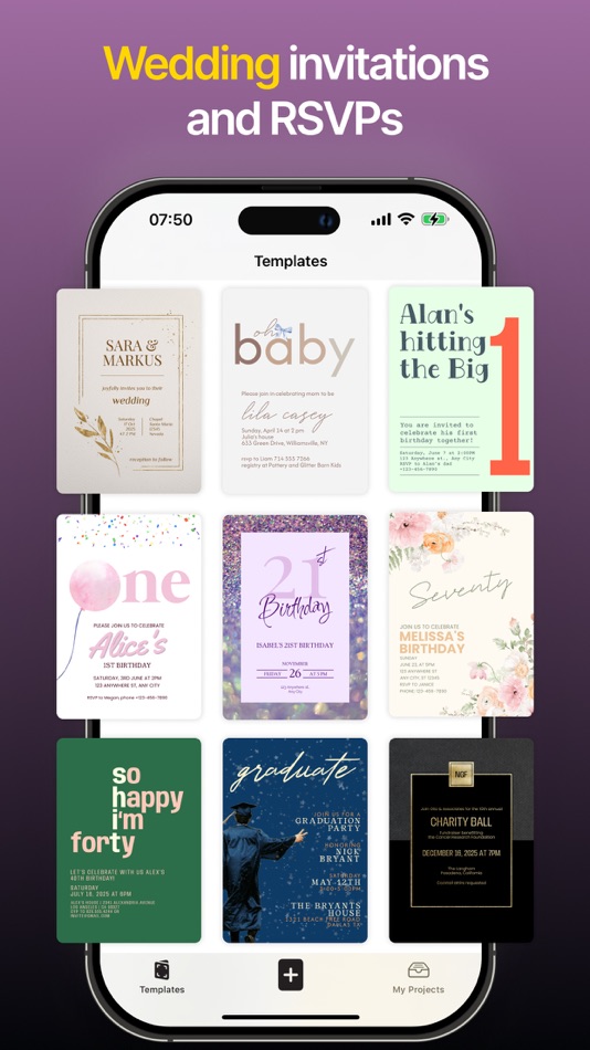 #2. Invitation Maker: Event Cards (iOS) Podle: CONTRACT SQUARE UAB