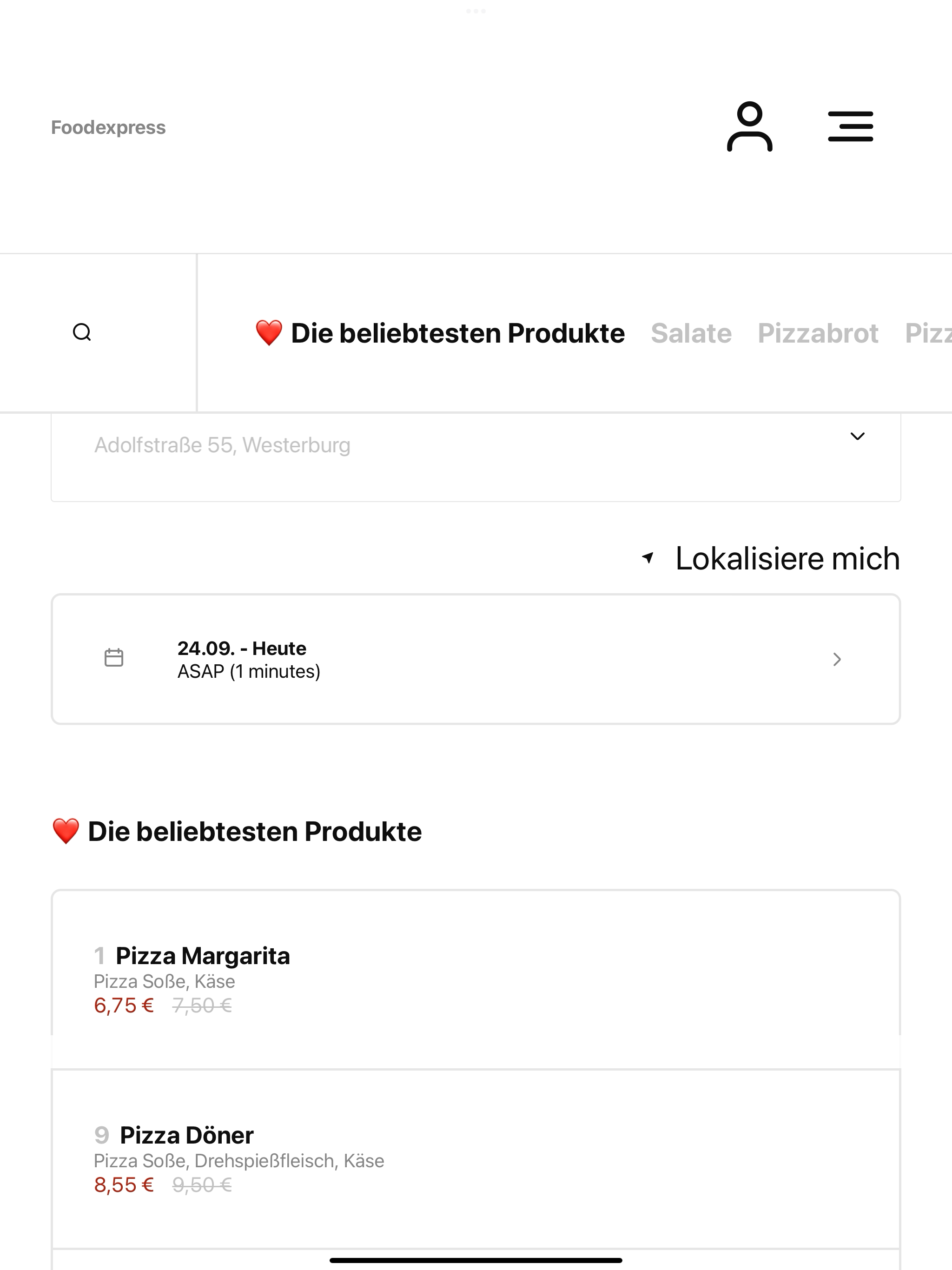 Foodexpress DE screenshot 7