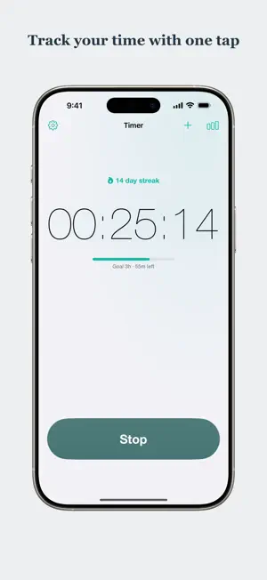 Time Manage: Count-Up Timer screenshot 1