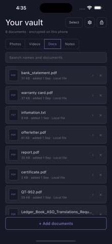 Lockr Vault - Hide Photo,Video iPhone screenshot