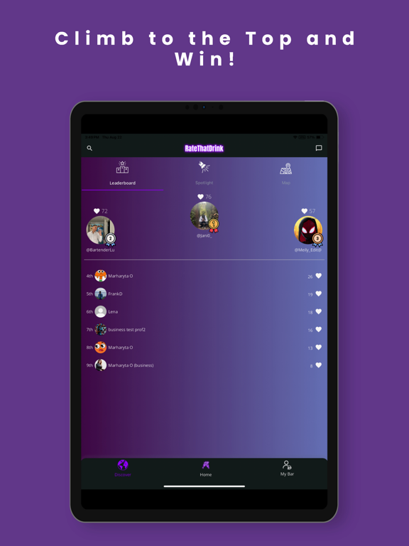 RateThatDrink iPad screenshot 4 - Food & Drink app