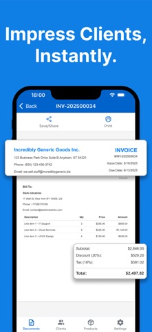 Invoice Generator - Invofy Screenshot 3 of 5