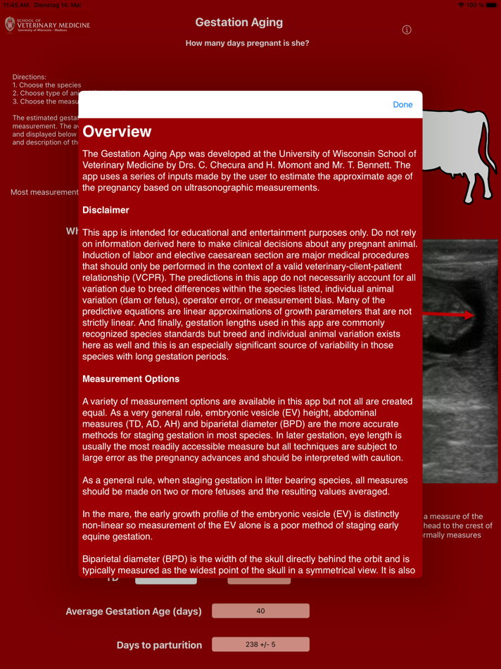 #2. Gestation Aging (iOS) 由: University of Wisconsin - Madison School of Veterinary Medicine