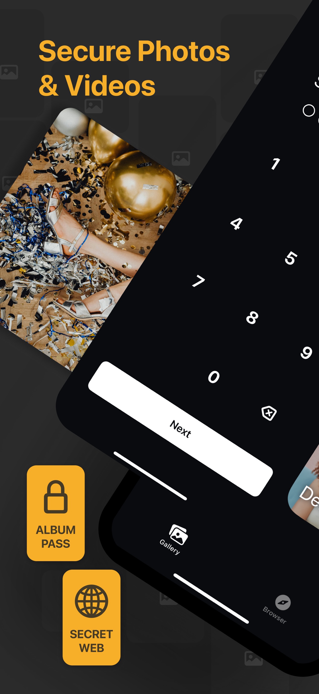 Lock: Private Photo Vault SPV screenshot 1