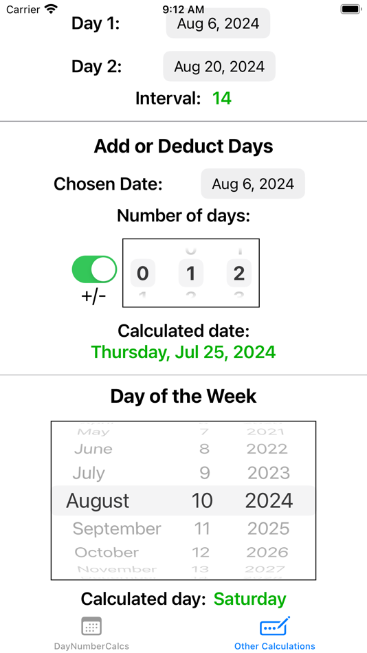 #5. DayNumCalc (iOS) 由: Mayra M Martinez