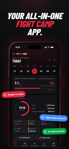 Screenshot 1 of MyFightPrep App