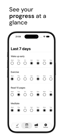 Bare Habits iPhone screenshot