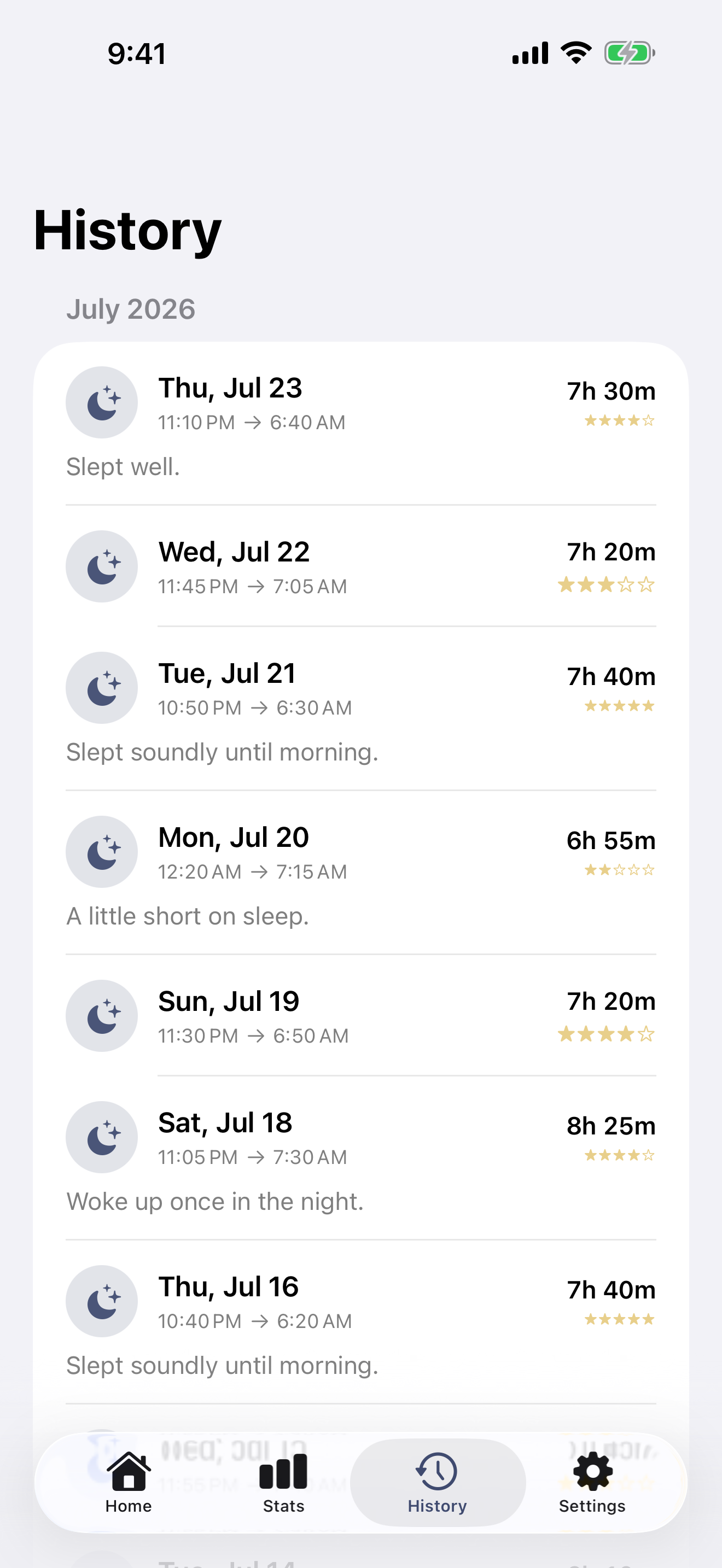 Sleep Memo - Sleep Tracker screenshot 3