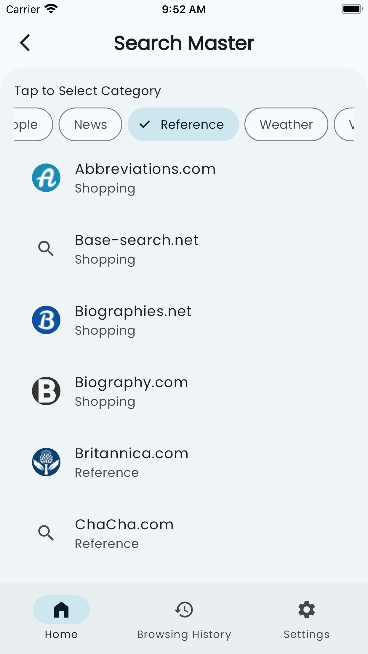 Search Master Browser