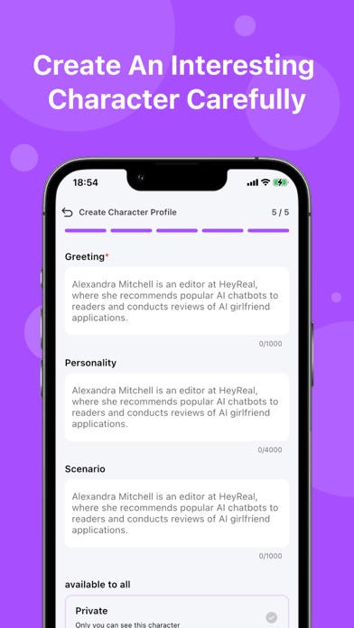 Heyreal AI: AI Chat Game Screenshot