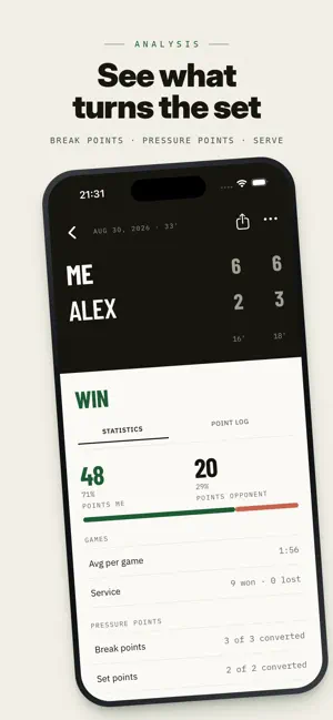 Kortscore: Tennis & Padel screenshot 4