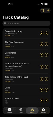 The Live Setlists screenshot