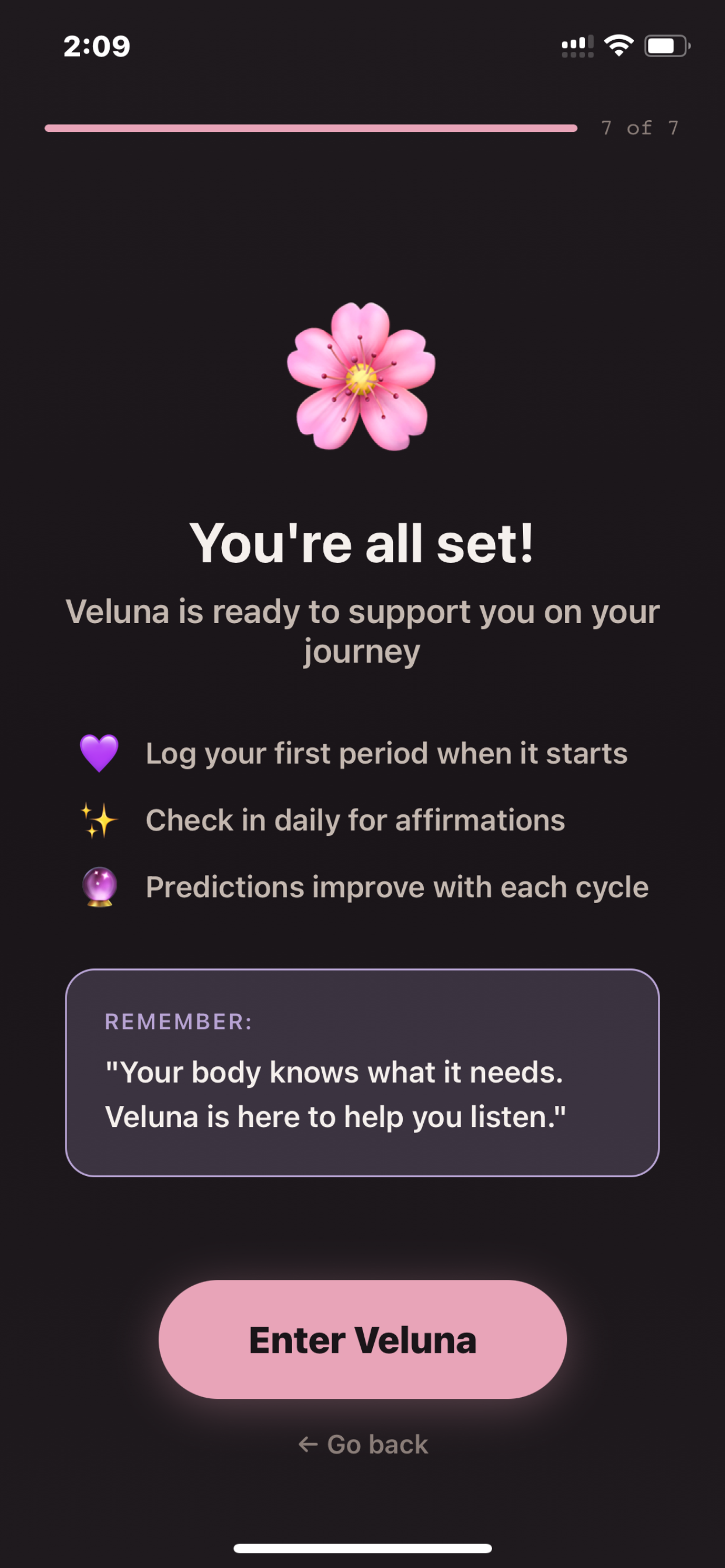 Veluna — Period & Cycle Care screenshot 4