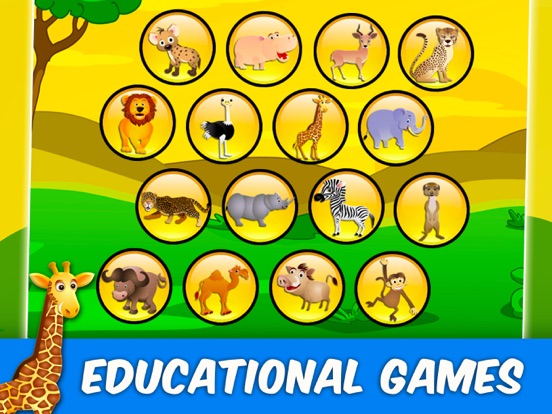 Savanna Animal Puzzle for Kids iPad screenshot 5 - Education app