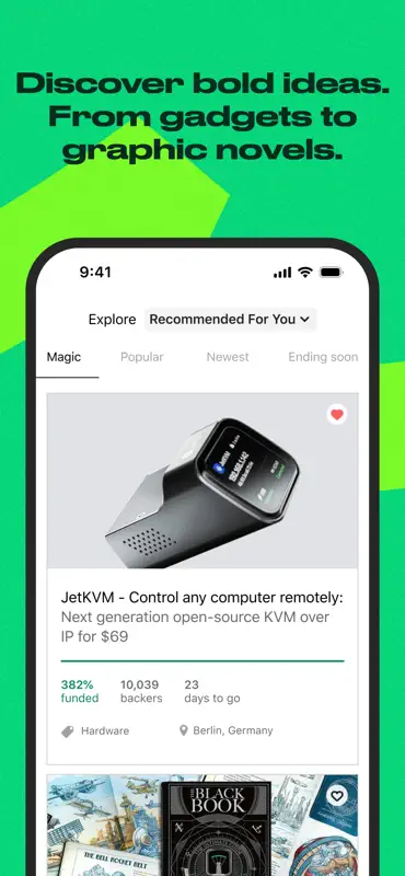 Kickstarter: Projects You Love screenshot 2 of 10