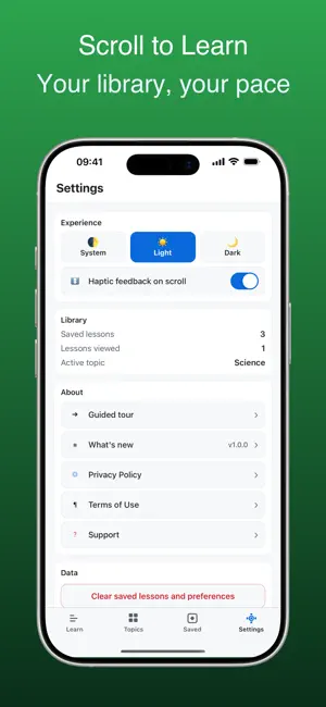 Scroll to Learn - Daily Facts screenshot 4
