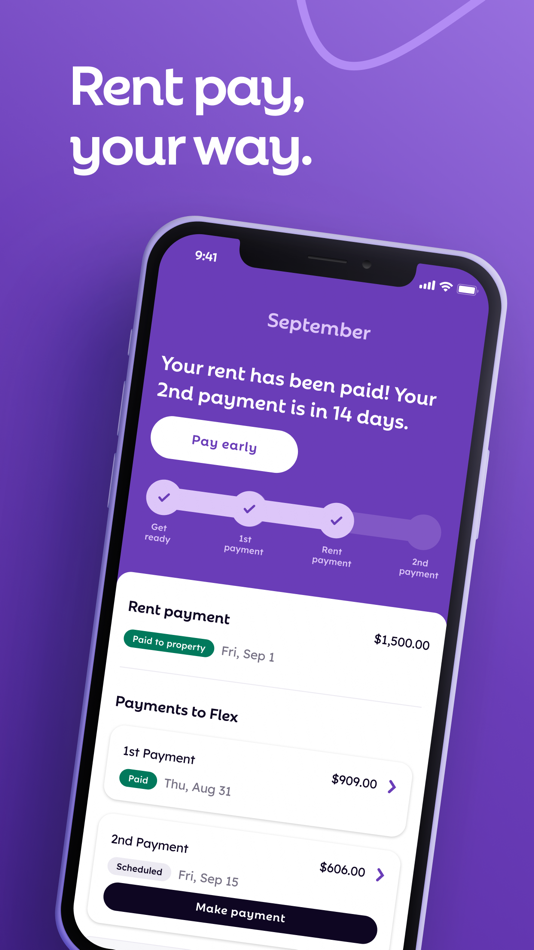 #1. Flex - Rent On Your Schedule (iOS) By: Flexible Finance, Inc.