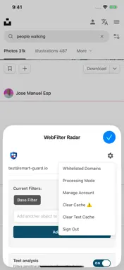 WebFilter Radar screenshot 4