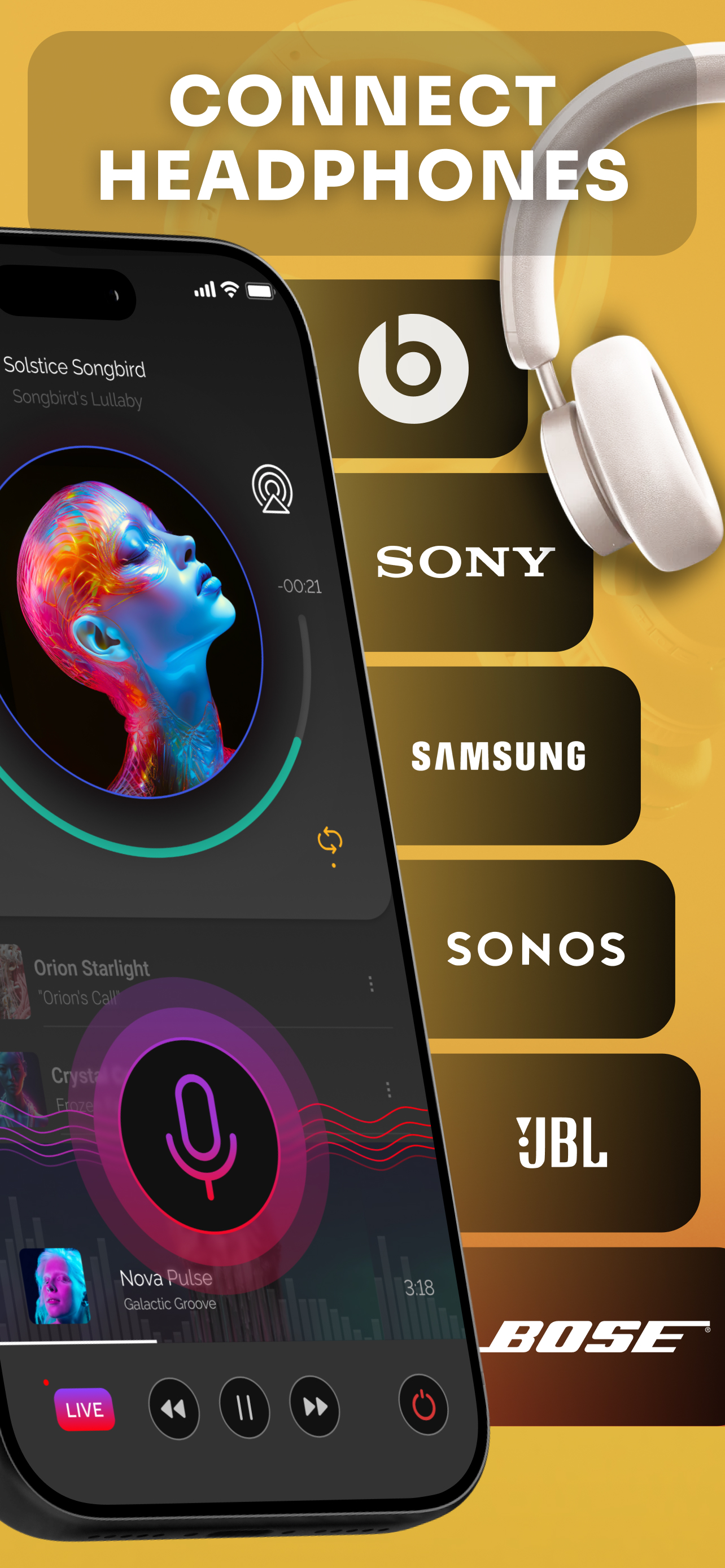 Headphones & Speaker Connect