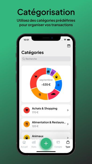Screenshot #2 pour CashFlow - Suivi des dépenses