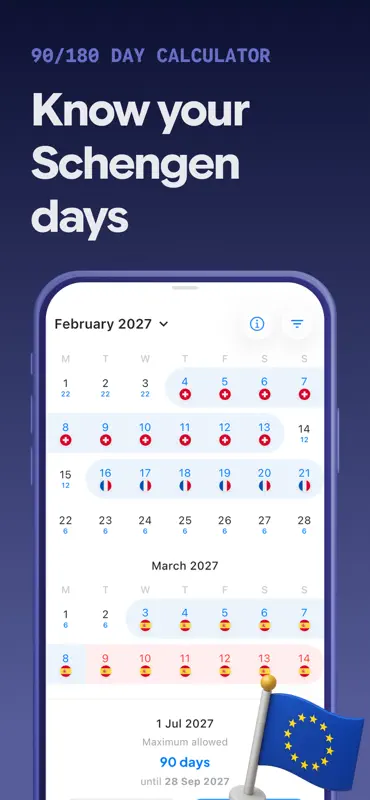 Country Days Tracker: Immio screenshot 4 of 8